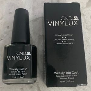 NWT CND Vinylux 2 Piece Nail Set --Black Pool